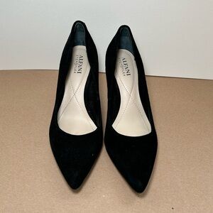 Alfani Sued Black Pointed Heels - Size 5